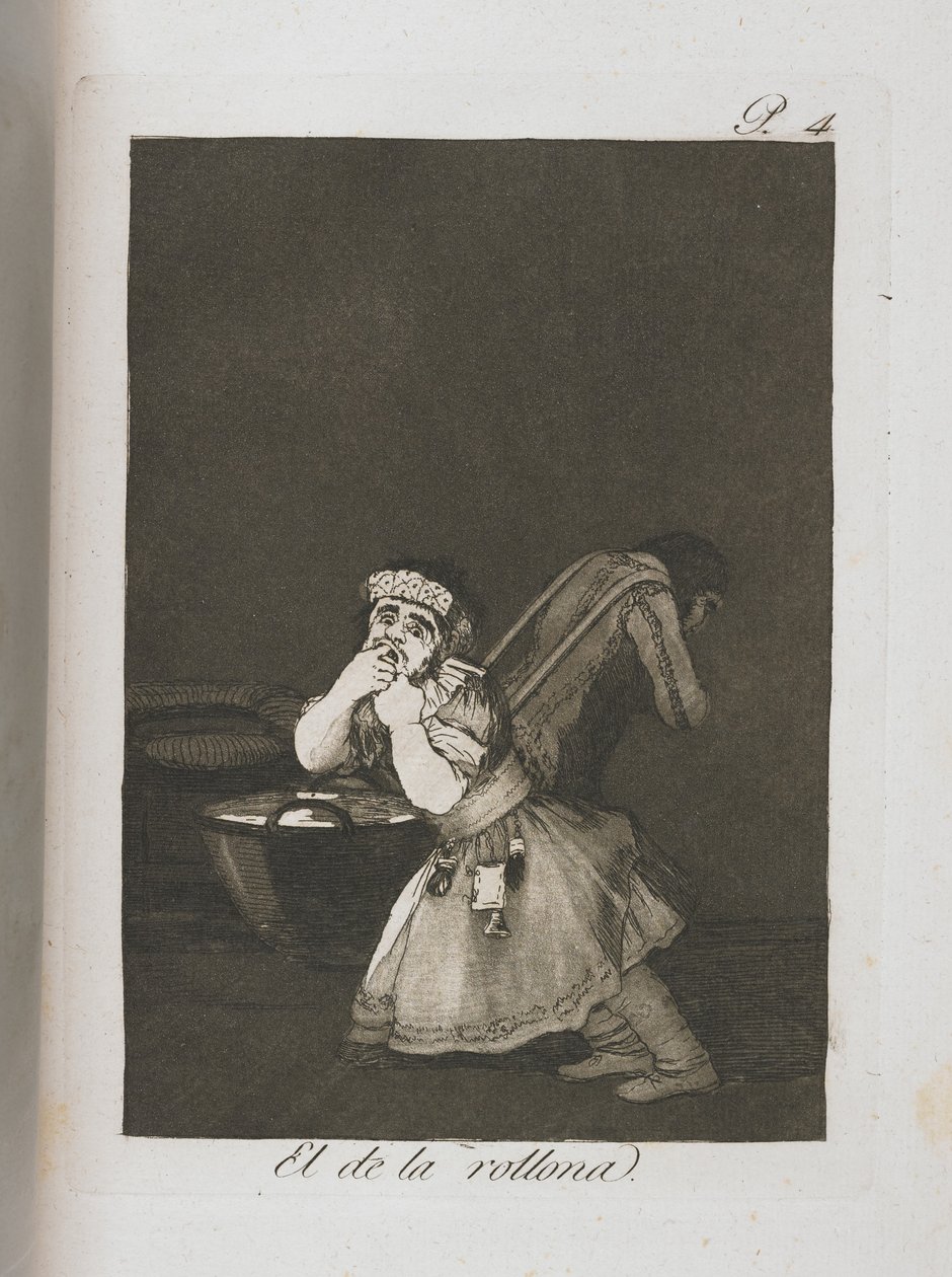 Tavola da Los Caprichos, 1797-1798 da Francisco de Goya