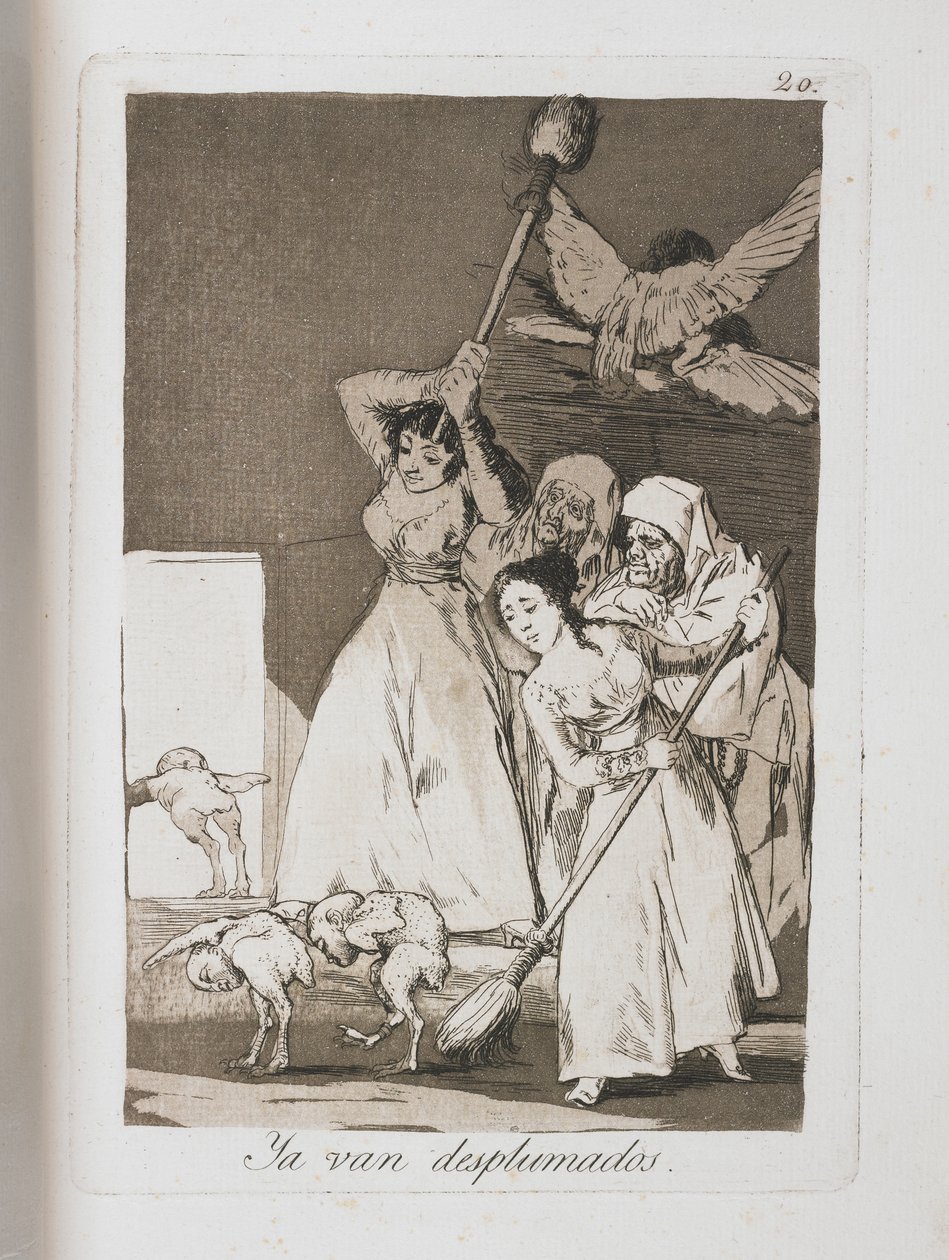 Tavola da Los Caprichos, 1797-1798 da Francisco de Goya