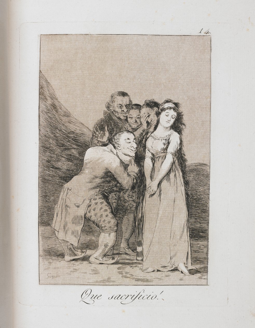 Tavola da Los Caprichos, 1797-1798 da Francisco de Goya