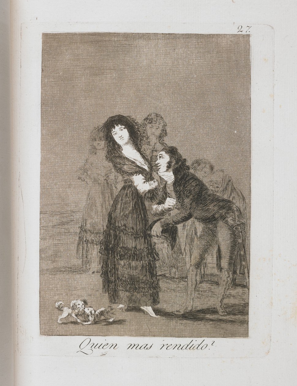 Piatto da Los Caprichos da Francisco de Goya