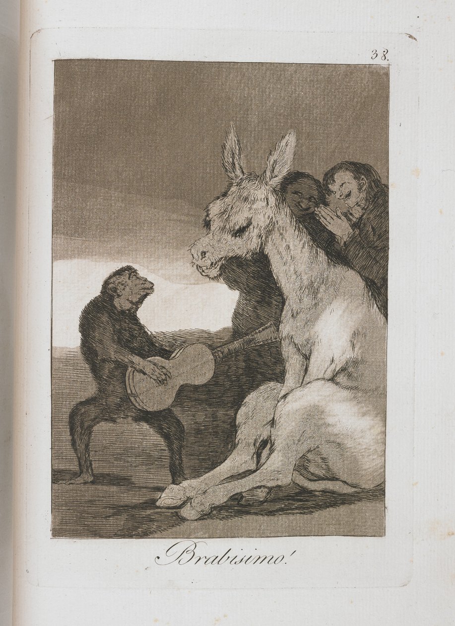 Tavola da Los Caprichos, 1797-1798 da Francisco de Goya