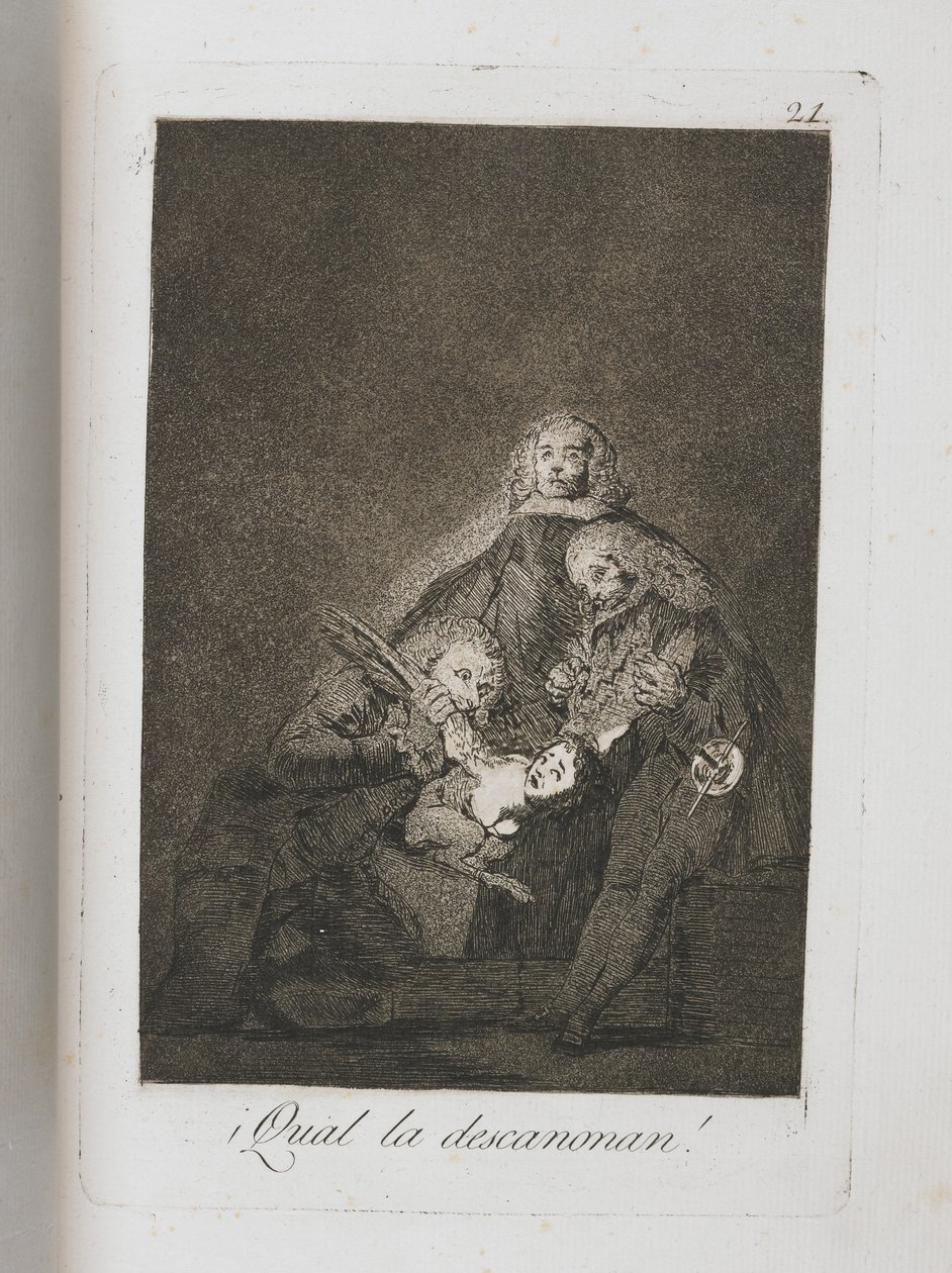 Tavola da Los Caprichos, 1797-1798 da Francisco de Goya