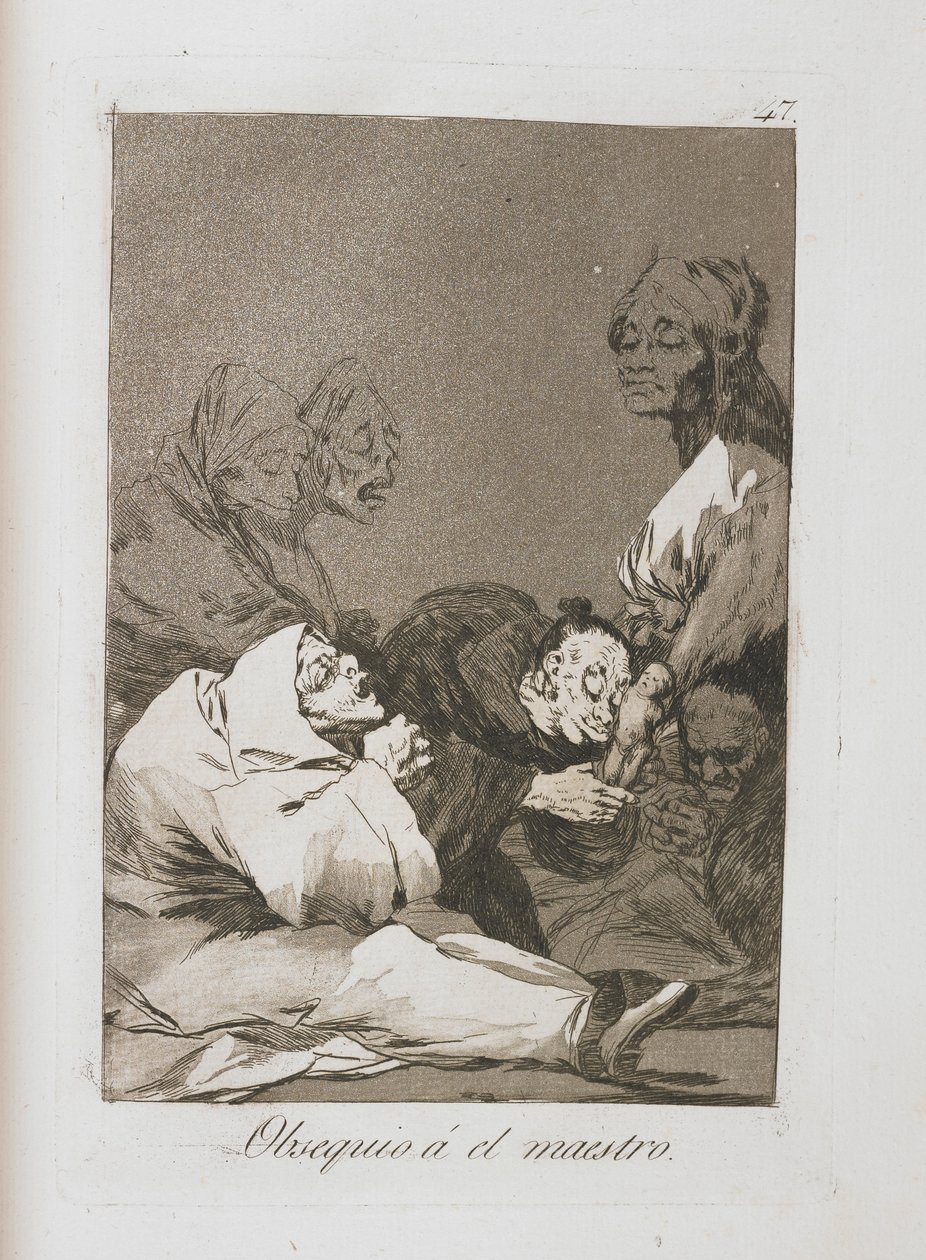 Tavola da Los Caprichos, 1797-1798 da Francisco de Goya