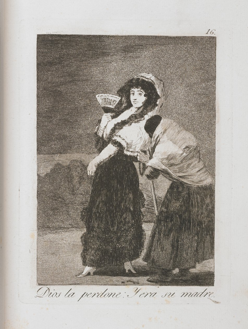 Tavola da Los Caprichos, 1797-1798 da Francisco de Goya