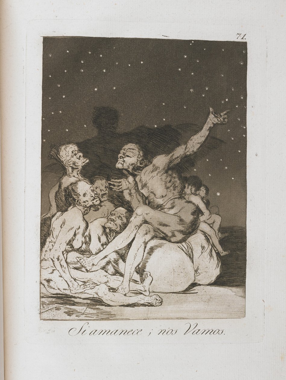 Tavola da Los Caprichos, 1797-1798 da Francisco de Goya