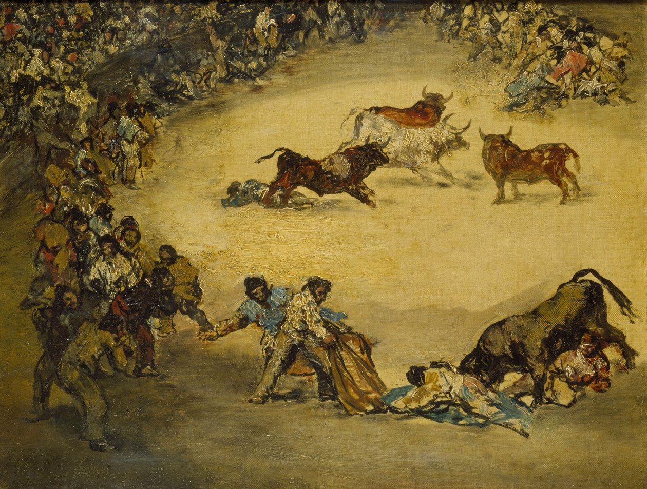 Scena di una corrida: intrattenimento spagnolo, XVIII secolo da Francisco de Goya