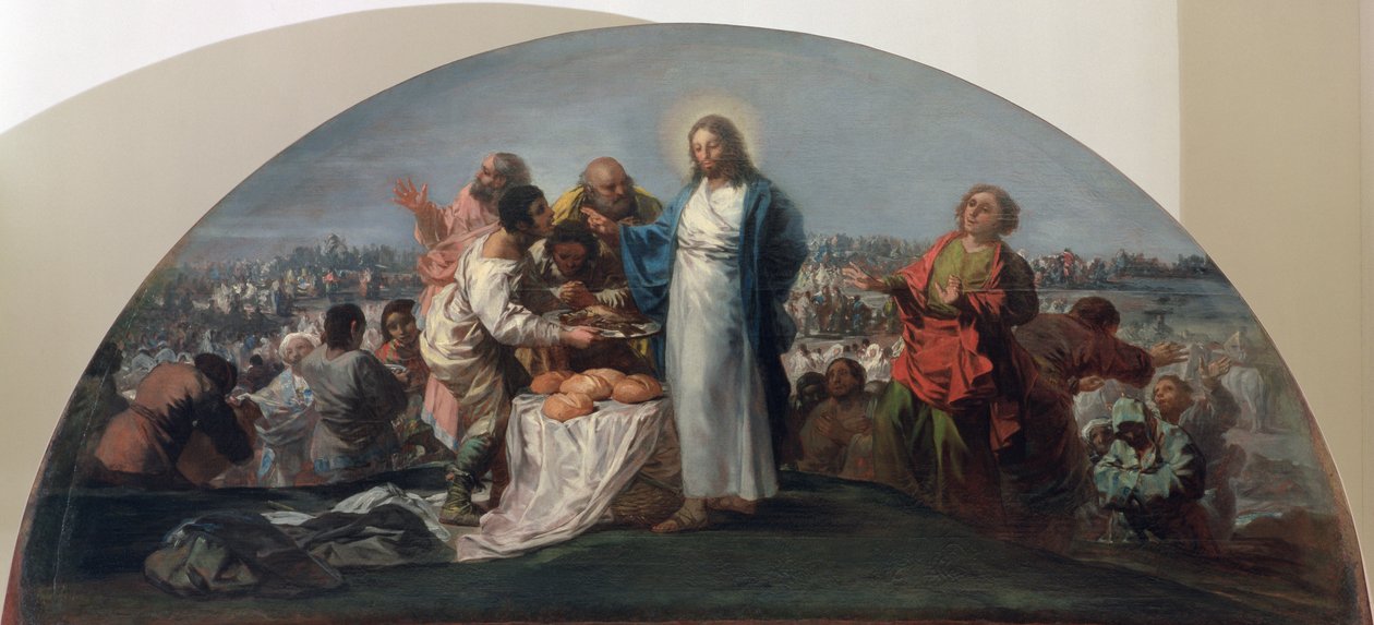 La moltiplicazione dei pani e dei pesci, 1795-96 da Francisco de Goya