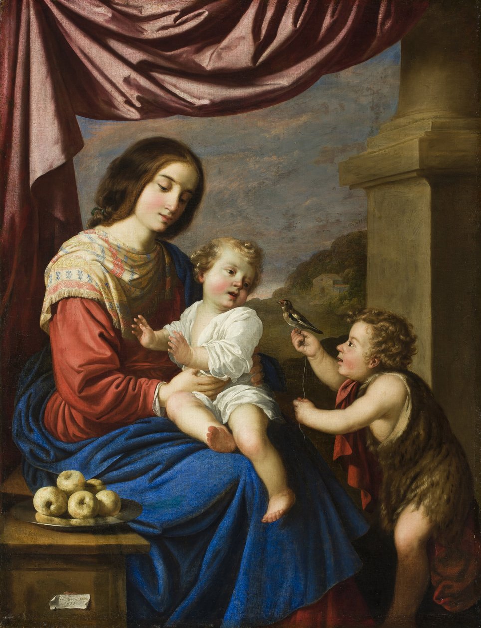 Madonna col Bambino e il Bambino San Giovanni, 1658 da Francisco de Zurbaran
