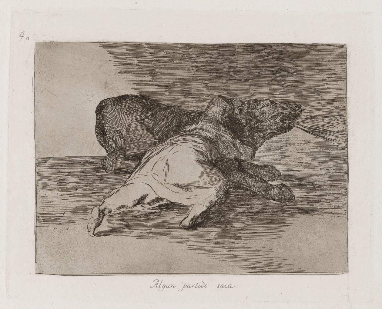Algun partido saca (Ne ricava qualcosa), Tavola 40 da Los desastres de la guerra (I disastri della guerra) da Francisco de Goya