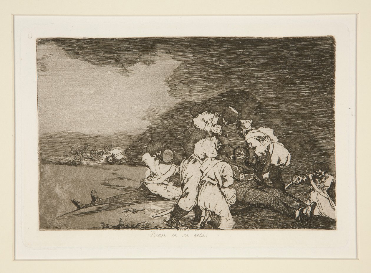 Bien te se est?, tav. 6 da Los desastres de la guerra da Francisco de Goya
