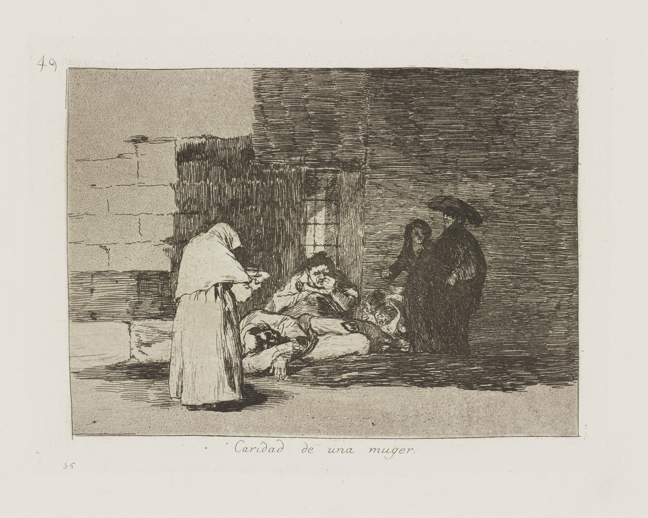 Carità di una donna da Francisco de Goya