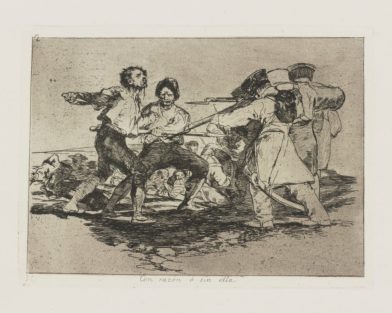 Con ragione? senza di essa., tav. 2 dalla serie Los desastres de la guerra (I disastri della guerra) da Francisco de Goya