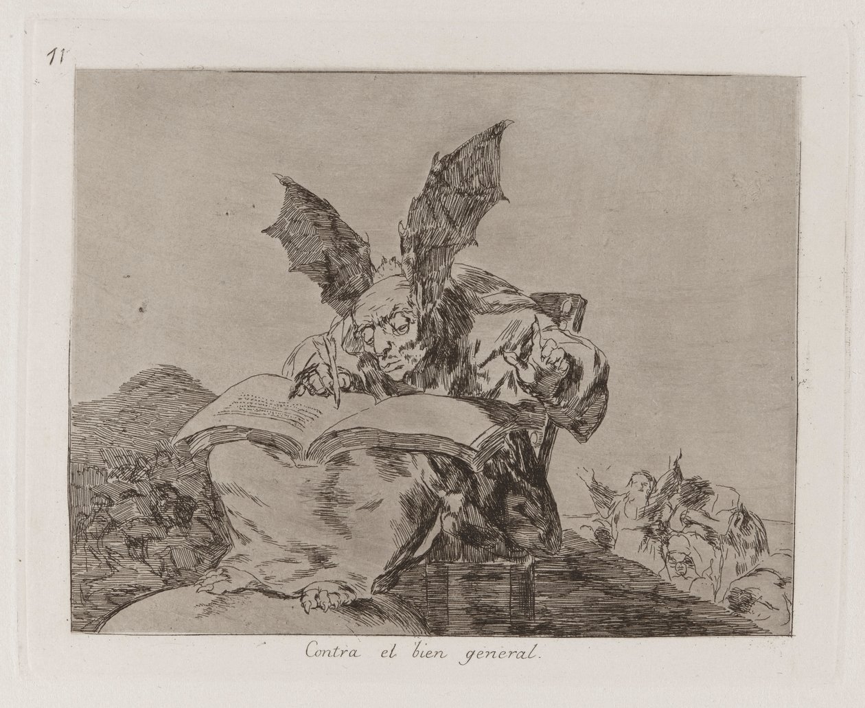 Contro il bene comune, tav. 71 da I disastri della guerra da Francisco de Goya