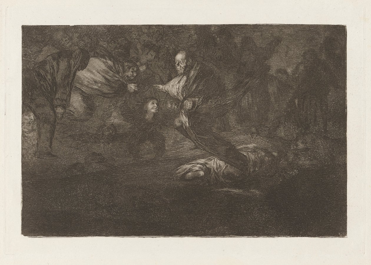 Dios los cria y ellos se juntan (Dio li crea e loro si uniscono), dalla serie Los disparates (Los proverbios) da Francisco de Goya