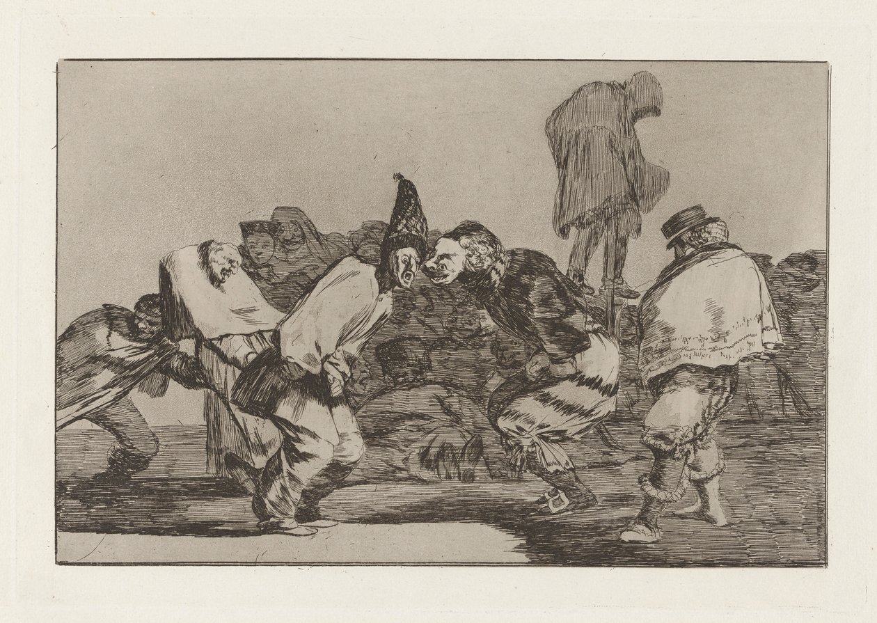 Disparate de carnabal (Follia di Carnevale), noto anche come Alegrias antruejo, que mañana seras ceniza (Rallegrati, Carnevale, perché domani sarai cenere), dalla serie Los disparates (I proverbi) da Francisco de Goya