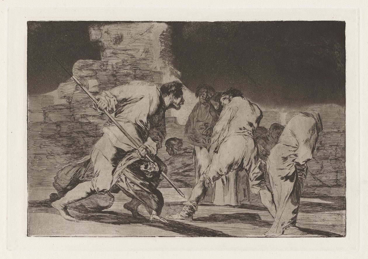 Disparate furioso (Follia furiosa), noto anche come Hizonos dios y maravillamos nos (È sorprendente e siamo stati creati da Dio), dalla serie Los disparates (I proverbi) da Francisco de Goya