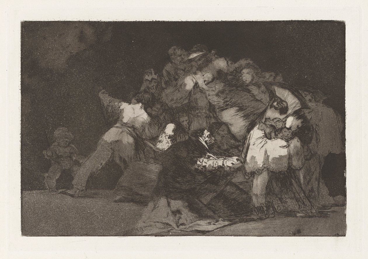 Disparate general, anche noto come Unas de gato y habito de beato, dalla serie Los disparates da Francisco de Goya