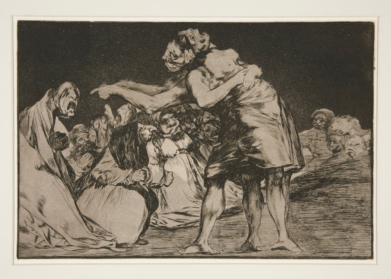 Disparate matrimoniale (Follia Matrimoniale), tav. 7 dalla serie Los proverbios da Francisco de Goya