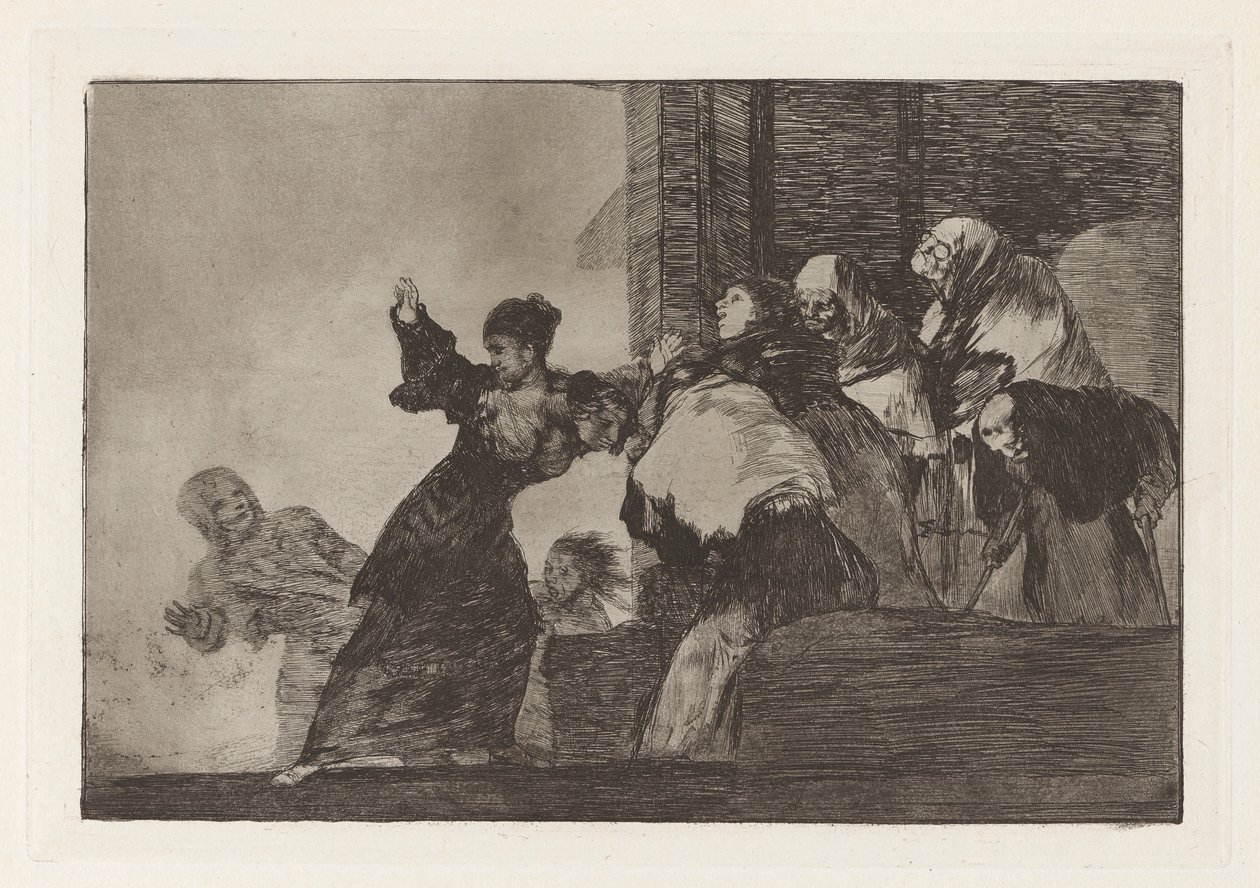 Disparate pobre, anche noto come Due Teste Sono Meglio di Una, dalla serie Los disparates da Francisco de Goya