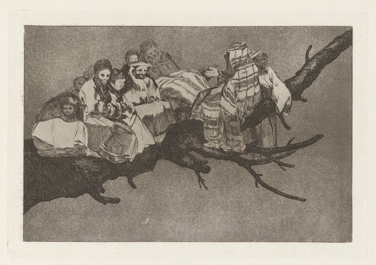 Disparate ridiculo (Follia ridicola), noto anche come Andarse por las ramas (Andare tra i rami), dalla serie Los disparates (I proverbi) da Francisco de Goya