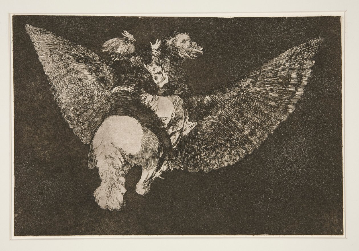 Disparate volante (Follia volante), tav. 5 dalla serie Los proverbios da Francisco de Goya