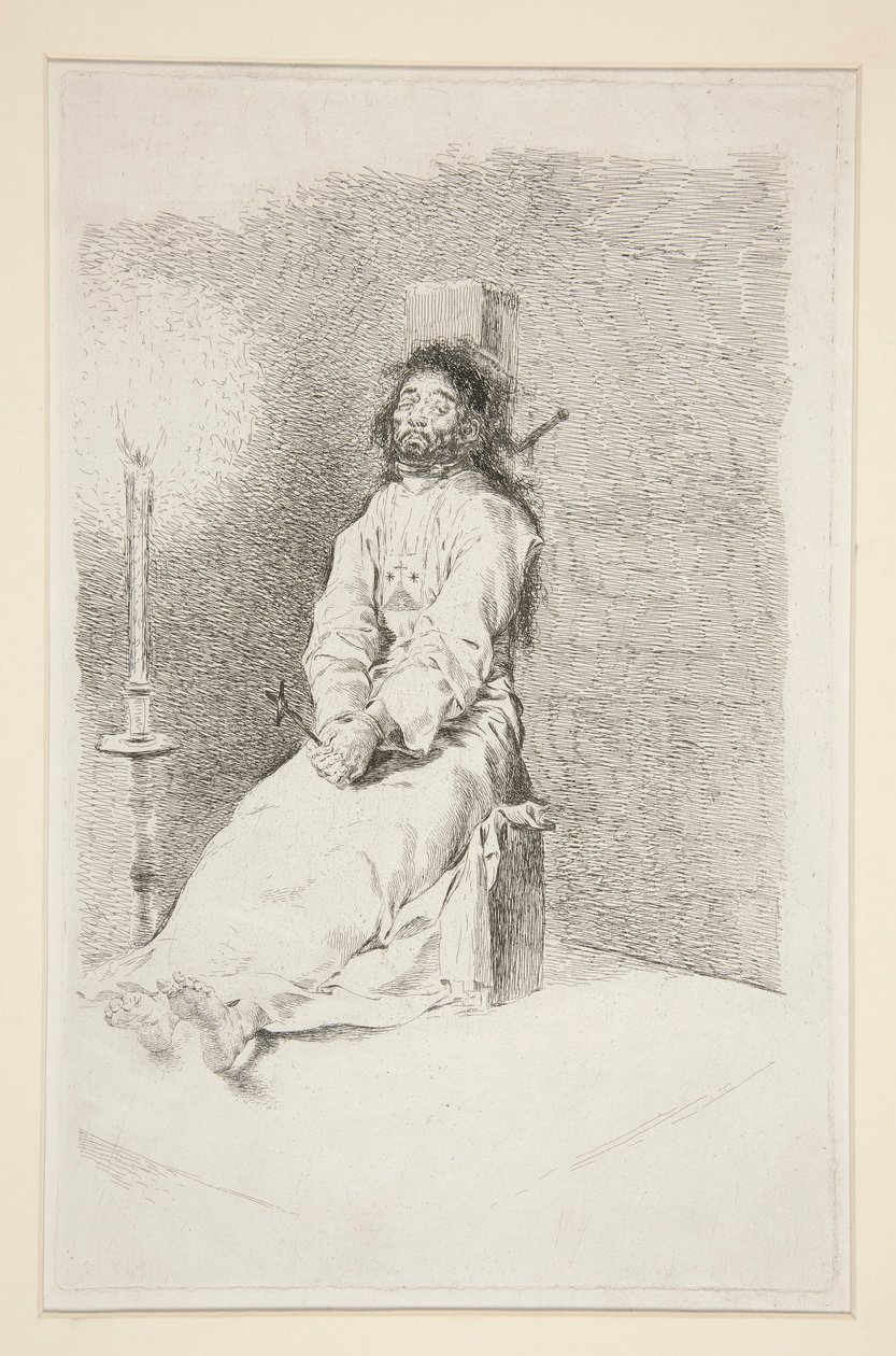 El agorratado da Francisco de Goya