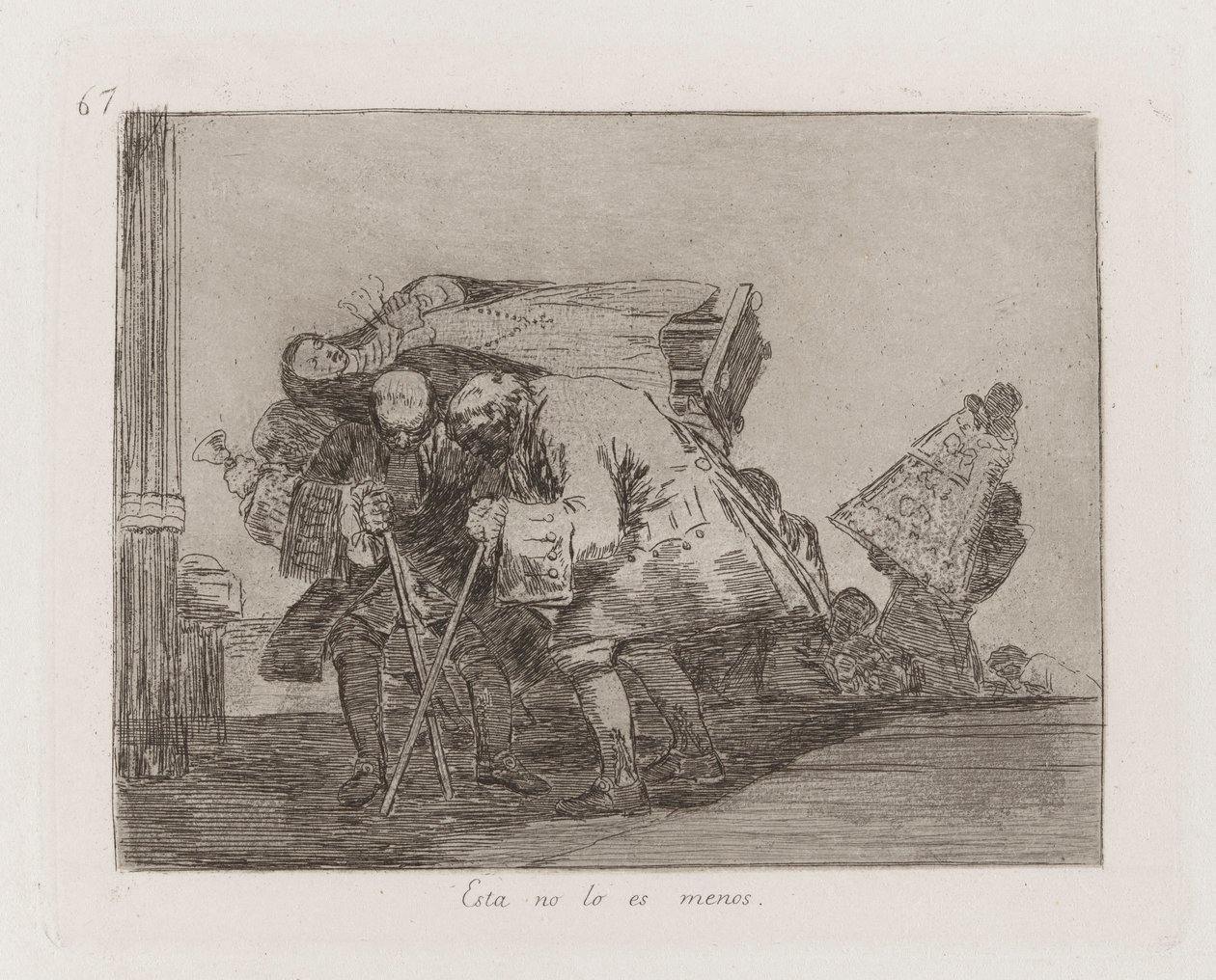 Esta no lo es menos, Tavola 67 da Los desastres de la guerra da Francisco de Goya