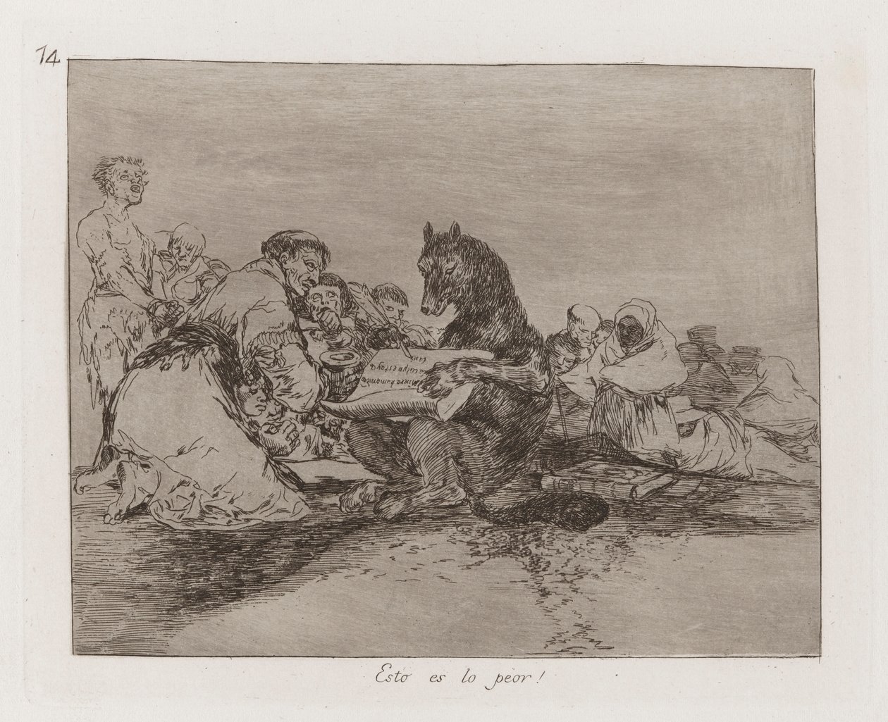 Questo è il peggio! (Plate 74 da Los desastres de la guerra) da Francisco de Goya