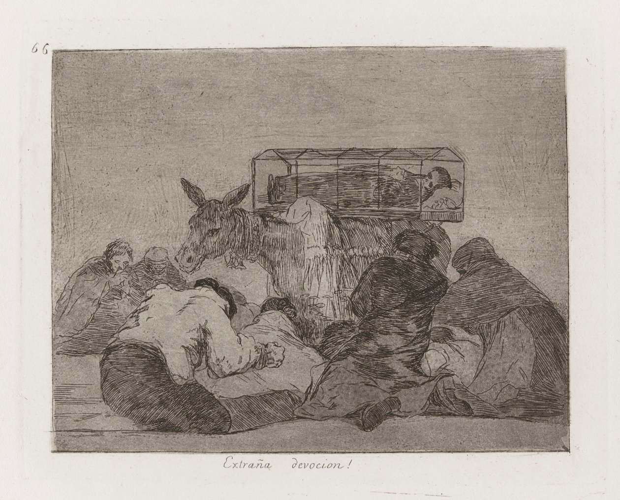 Strana devozione!, Tavola 66 da I disastri della guerra da Francisco de Goya
