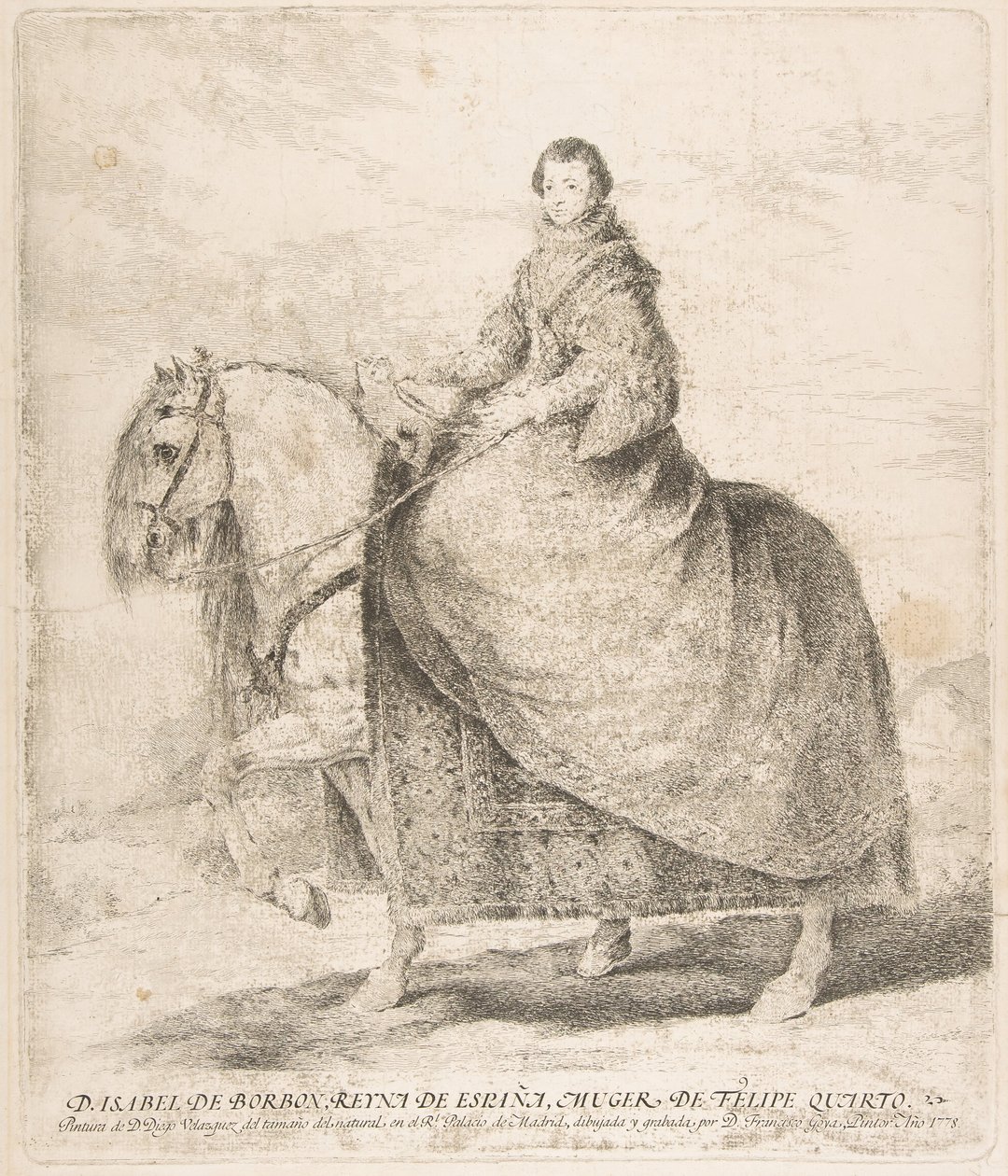 Isabel di Borbone, Regina di Spagna e moglie di Filippo IV da Francisco de Goya