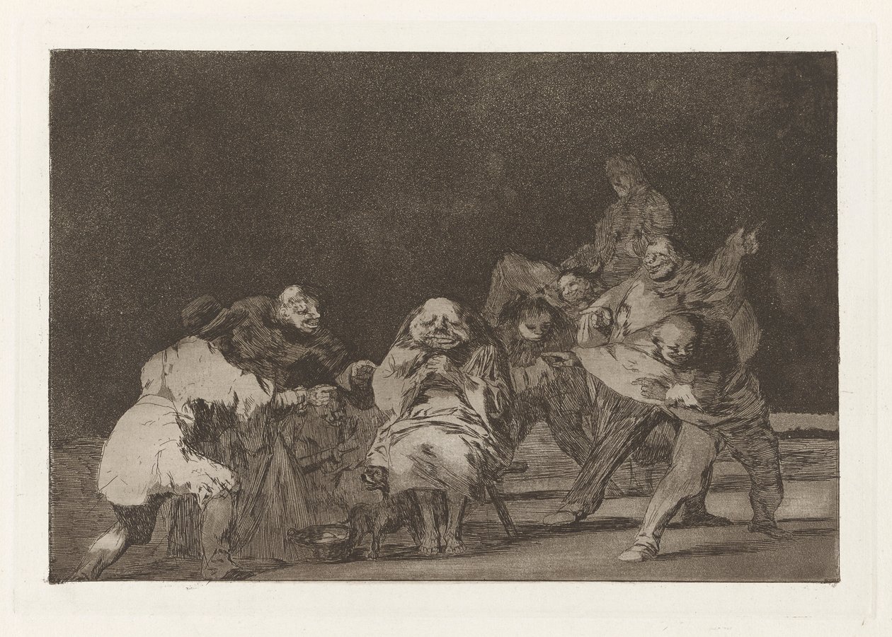 La lealtà, anche conosciuta come El que no te ama, burlando te difama, dalla serie Los disparates da Francisco de Goya