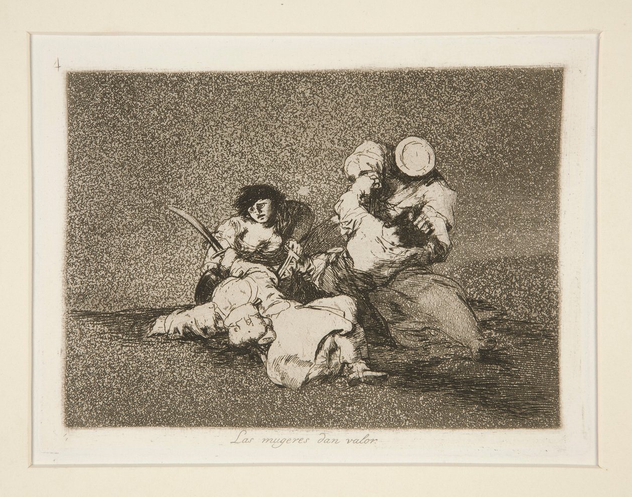 Las mugeres [sic] dan valor, pl. 4 da Los desastres de la guerra da Francisco de Goya