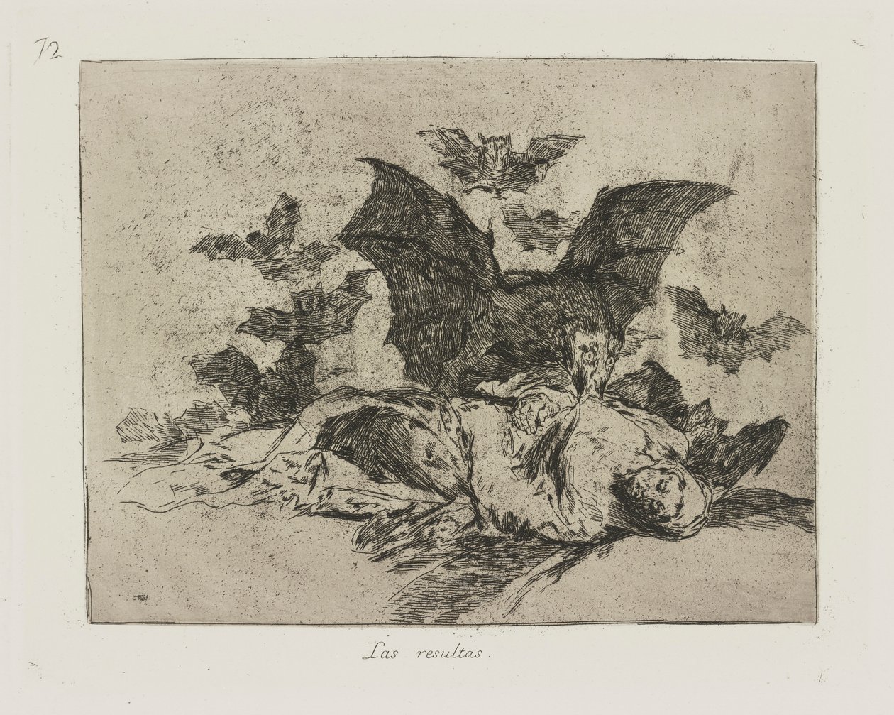 Le Conseguenze, tav. 72 dalla serie I Disastri della Guerra da Francisco de Goya