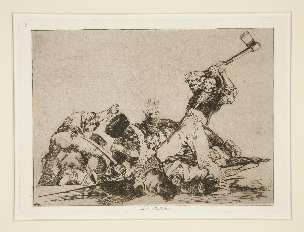 Lo stesso, tav. 3 da I disastri della guerra da Francisco de Goya
