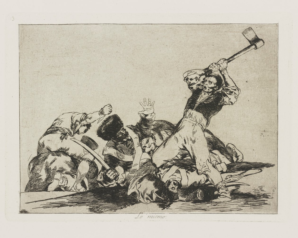Lo stesso, tav. 3 dalla serie I disastri della guerra da Francisco de Goya