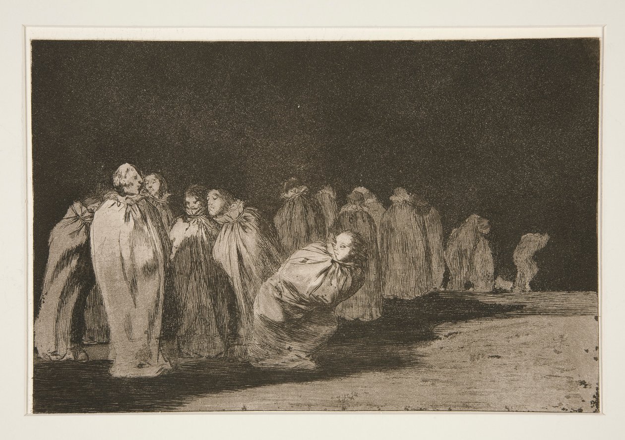 Los encasados, tav. 8 dalla serie Los proverbios da Francisco de Goya