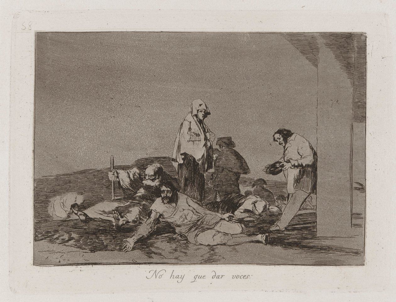 Non bisogna gridare da Francisco de Goya