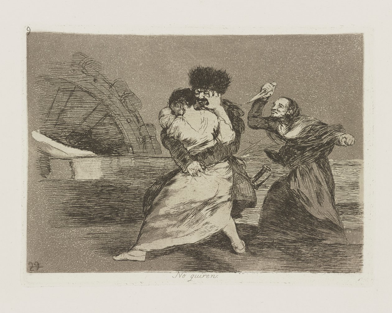 No quieren. (Non vogliono) da Francisco de Goya