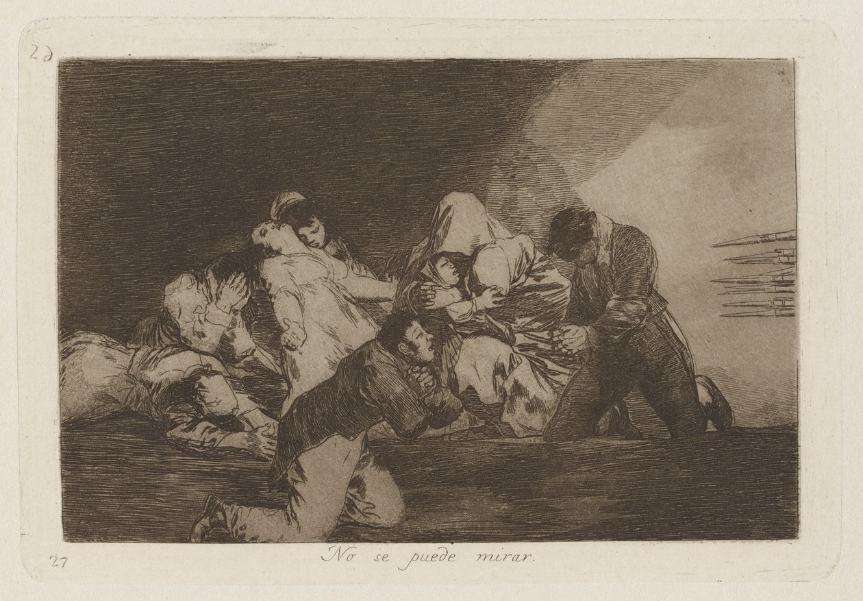 No se puede mirar (Non Si Può Guardare) da Francisco de Goya