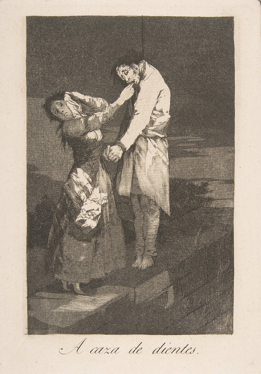 A caccia di denti, 1799 da Francisco de Goya