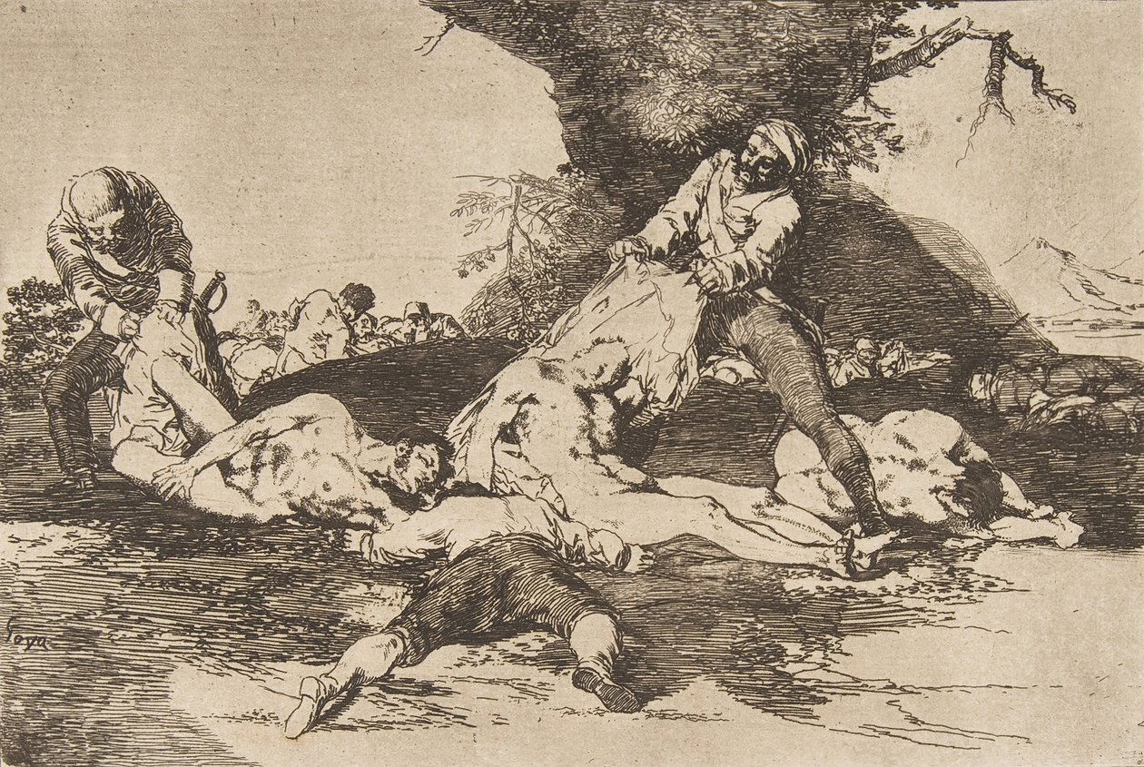 Tavola 16 da I disastri della guerra Los Desastres de La Guerra: Loro..., 1810 pubblicato 1863 da Francisco de Goya