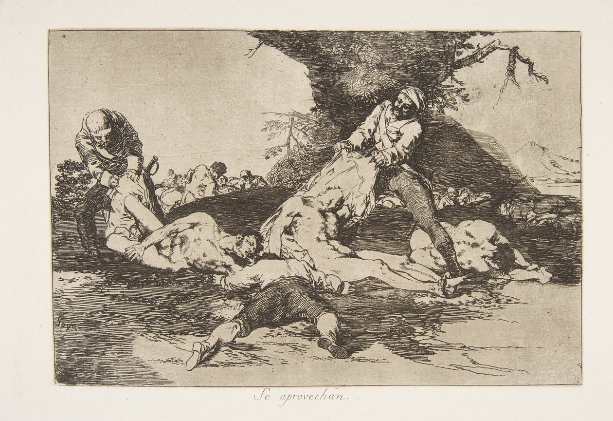 Tavola 16 da I disastri della guerra: T..., 1810 pubblicato nel 1863 da Francisco de Goya