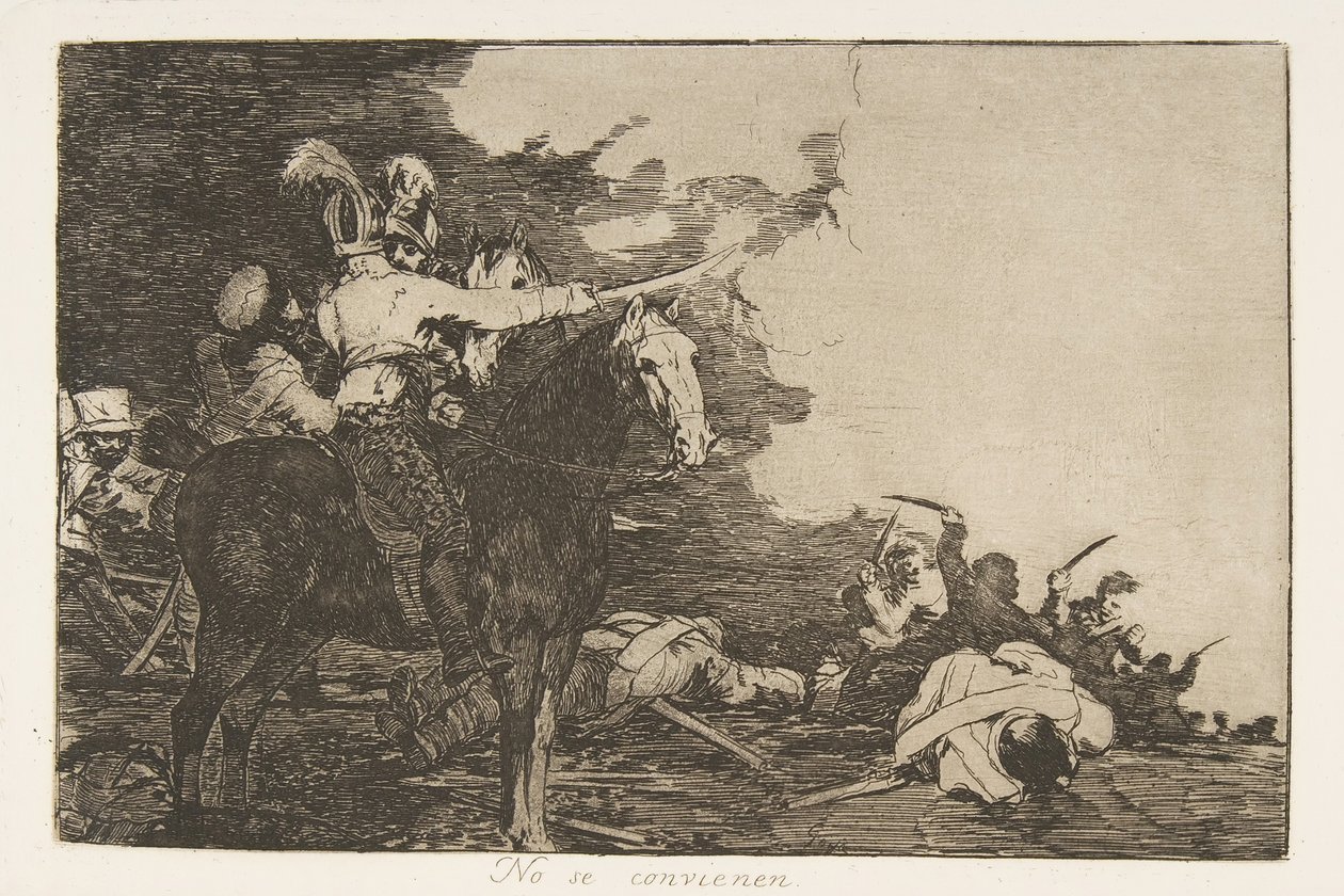 Tavola 17 da I disastri della guerra: Loro, 1810 pubblicato 1863 da Francisco de Goya