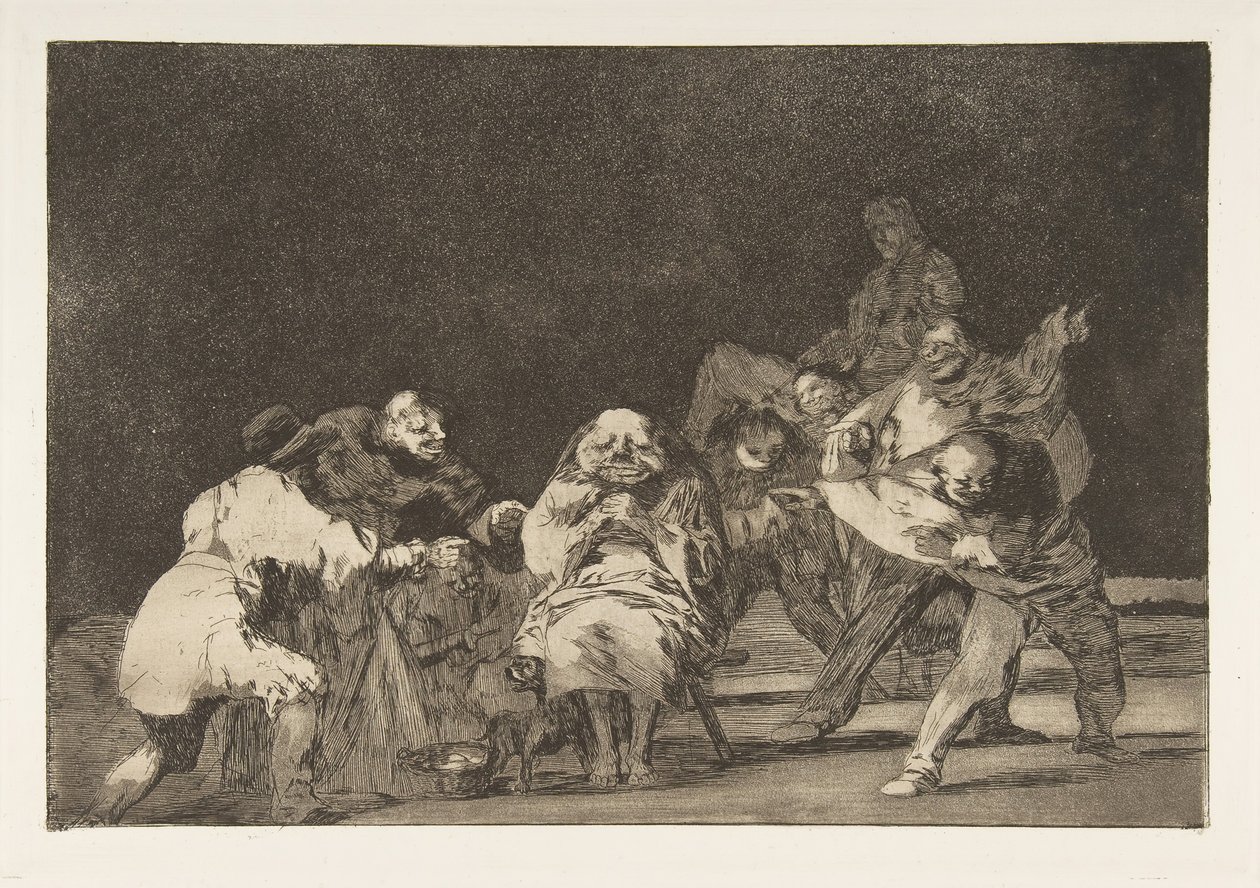 Tavola 17 dai Disparates: Lealtà, ca. 1816-23 pubblicato 1864 da Francisco de Goya