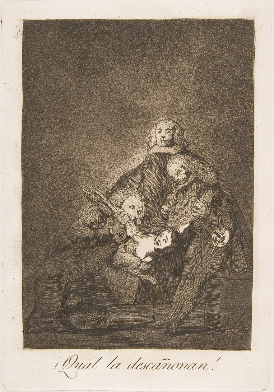 Come la spennano!, da Los Caprichos da Francisco de Goya