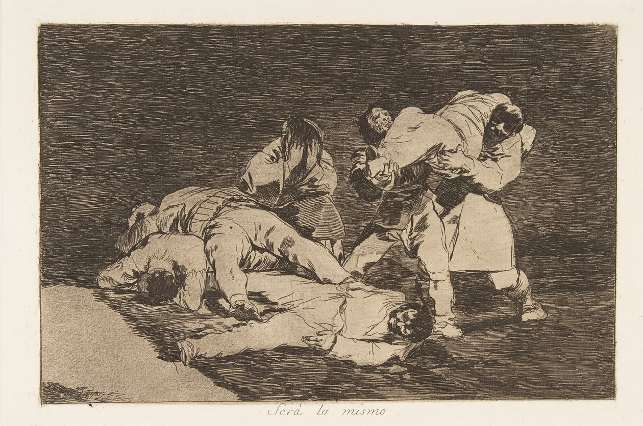 Tavola 21 da I disastri della guerra: È stato..., 1810 pubblicato 1863 da Francisco de Goya