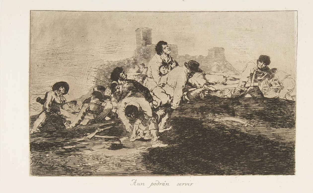 Tavola 24 da I disastri della guerra: Los Desastres de la Guerra, 1810 pubblicato 1863 da Francisco de Goya