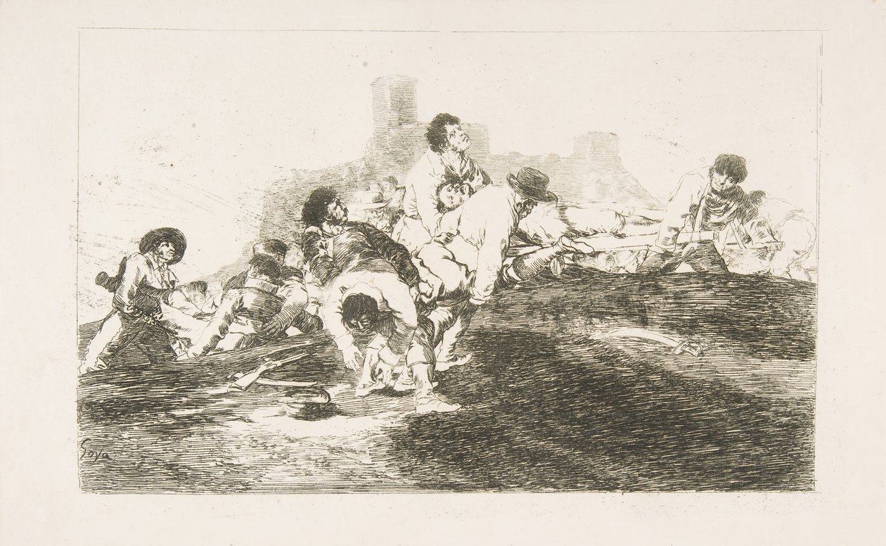 Tavola 24 da I disastri della guerra: Possono ancora essere utili, 1810 da Francisco de Goya