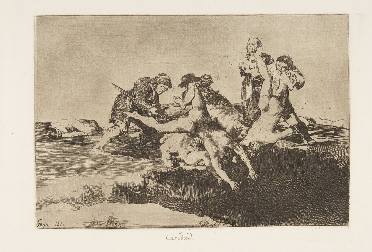 Tavola 27 da I disastri della guerra: Char da Francisco de Goya