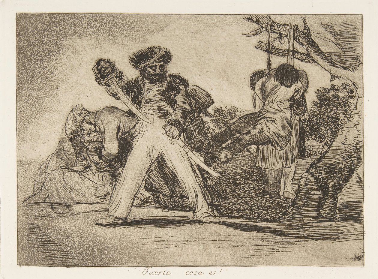 Tavola 31 da I disastri della guerra: Quello..., 1810 pubblicato 1863 da Francisco de Goya